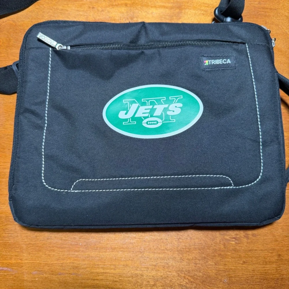 Tribeca Laptop Tablet Bag Unisex OS Black NY Jets NFL Messenger Crossbody